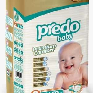 Predo Baby Diaper, Premium Comfort, Size-2,Mini (3-6Kg),50pc/